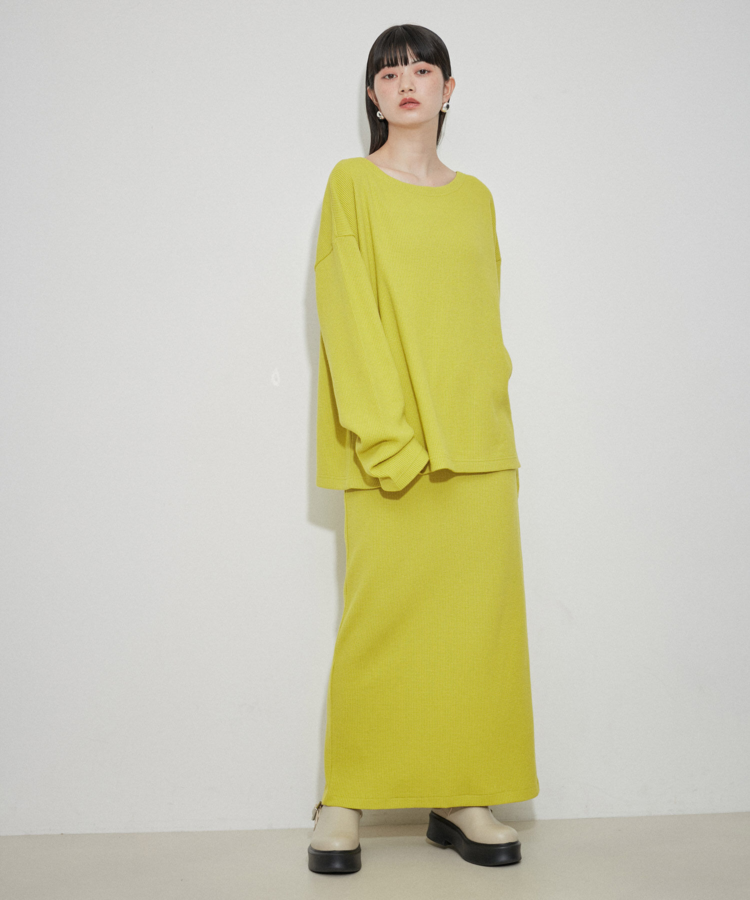 ADAM ET ROPE'「【Miller for ADAM ET ROPE】別注WAFFLE L/S TEE」|Tシャツ・カットソー|