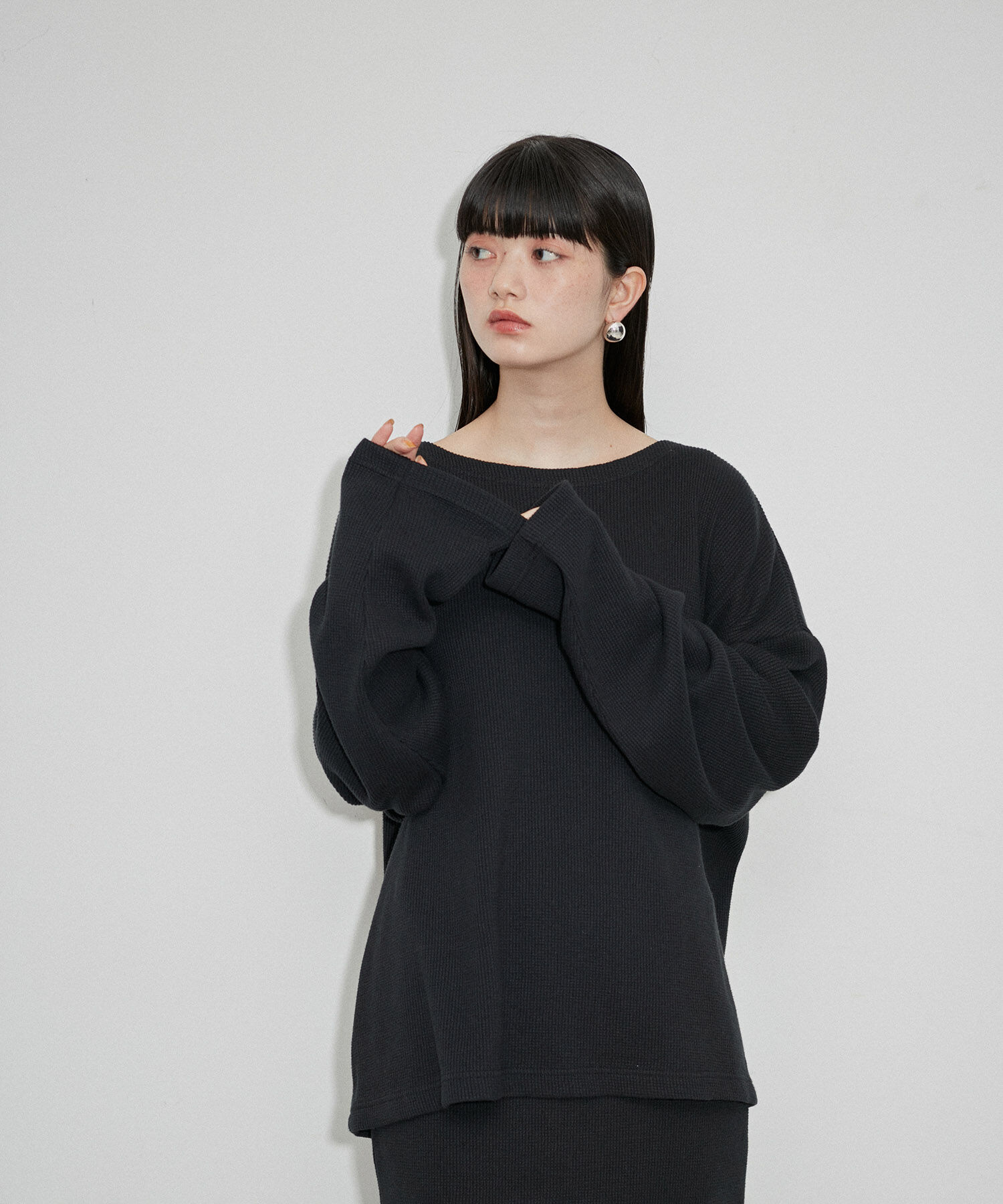 ADAM ET ROPE'「【Miller for ADAM ET ROPE】別注WAFFLE L/S TEE」|Tシャツ・カットソー|