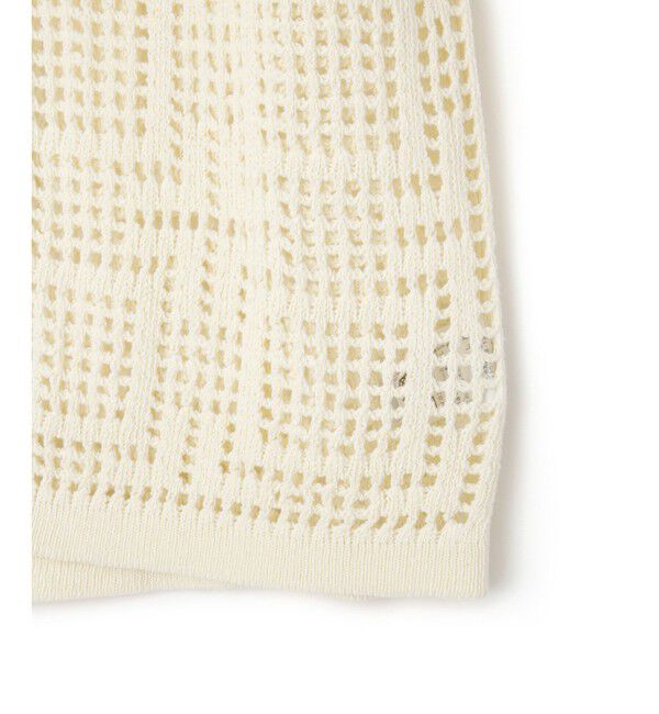 ADAM ET ROPE'「【サステナブル】クロシェライクカーディガン」|カーディガン|