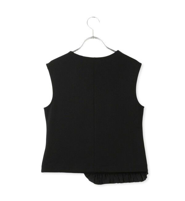 ADAM ET ROPE'「【WEB限定】ラッフルコンビスリーブレストップス」|Tシャツ・カットソー|