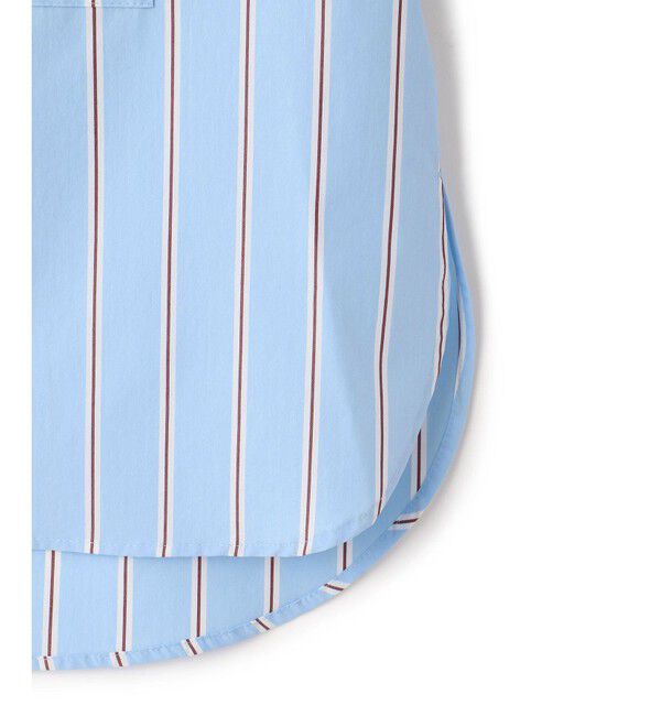 ADAM ET ROPE'「【サステナブル】バウンスカフステントラインシャツ」|シャツ・ブラウス|