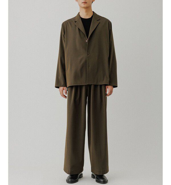 ADAM ET ROPE'「4WAY ストレッチ ツイル イージー スラックス / セットアップ対応」|スラックス|