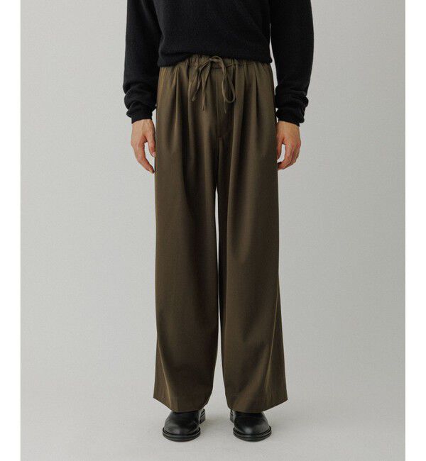 ADAM ET ROPE'「4WAY ストレッチ ツイル イージー スラックス / セットアップ対応」|スラックス|