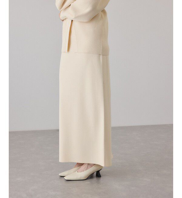 ADAM ET ROPE'「【サステナブル】ニットストレートスカート」|スカート|