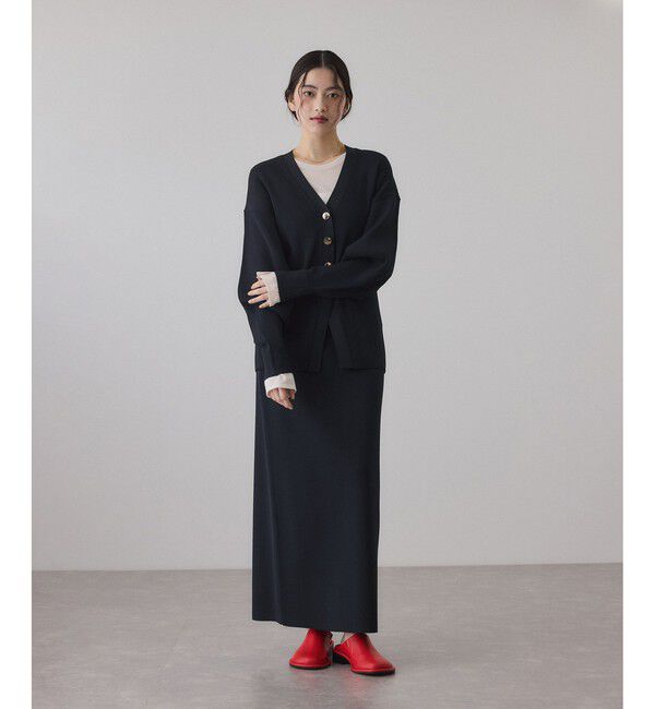 ADAM ET ROPE'「【サステナブル】ニットストレートスカート」|スカート|