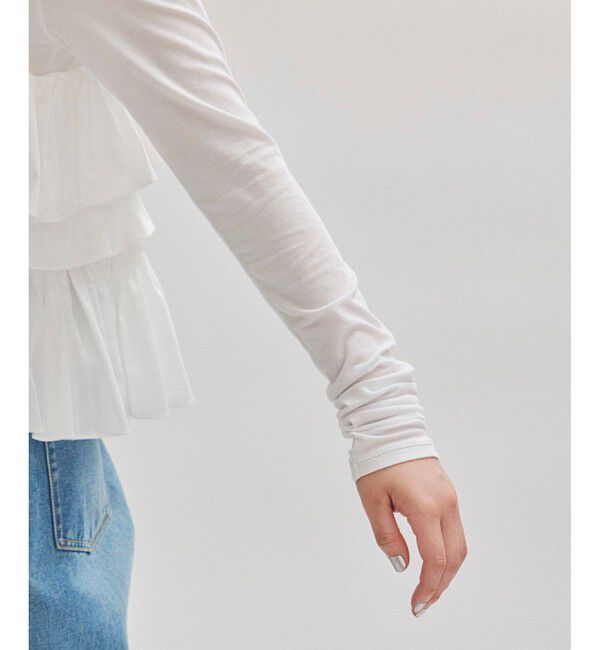 ADAM ET ROPE'「フリルベストセットロンT」|ベスト・ジレ|