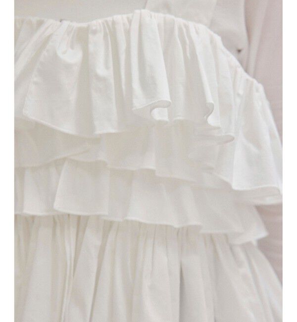 ADAM ET ROPE'「フリルベストセットロンT」|ベスト・ジレ|