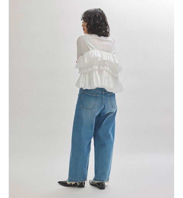 ADAM ET ROPE'「フリルベストセットロンT」|ベスト・ジレ|