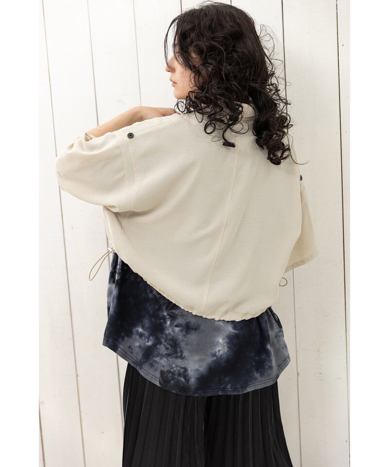  「クロップド切替シャツブラウス」|シャツ・ブラウス|
