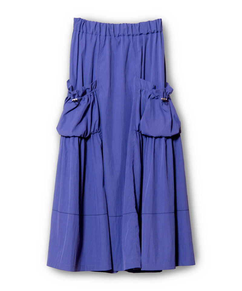  「ギャザーポケットフレアースカート」|スカート|