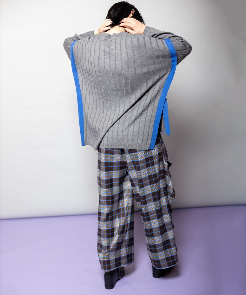  「ワイドリブニットプルオーバー」|ニット・セーター|