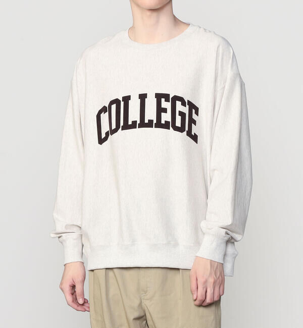  「Sanca | USコットン カレッジTシャツ MEN」|スウェット・ジャージ|OATMEAL