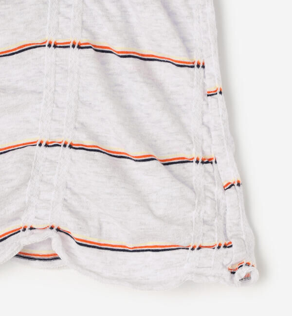  「MEYAME | コットン ボーダー長袖Tプルオーバー WOMEN」|Tシャツ・カットソー|