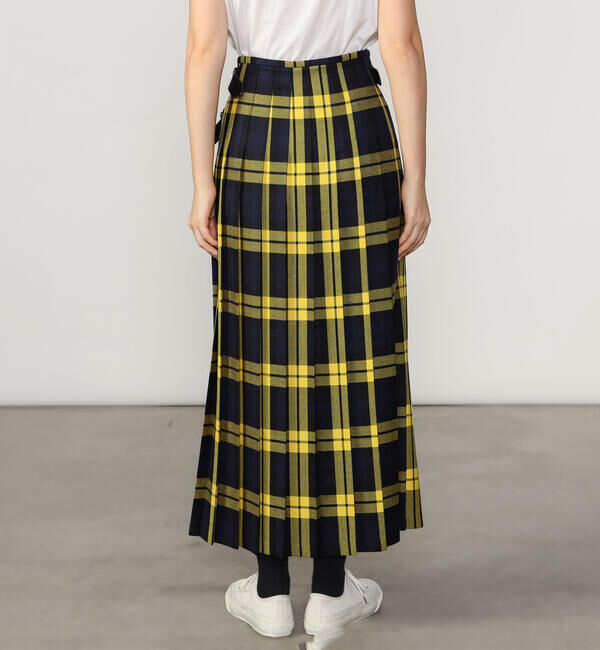 ONEIL OF DUBLIN「O'NEIL OF DUBLIN | ウーステッドウール ロングキルトスカート WOMEN」|スカート|