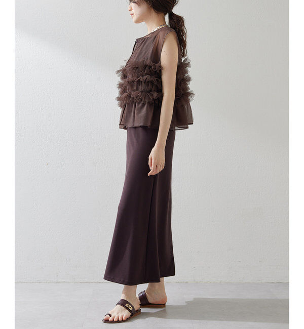  「【THE PAUSE】チュールフリルブラウス」|シャツ・ブラウス|