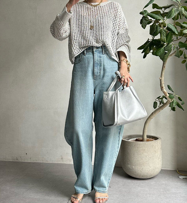  「【ベストセラーアイテム】カーブデニム」|デニム|