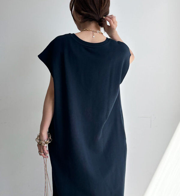  「【SAKURA 企画】【一部WEB限定カラー】深Vスウェットワンピース」|ワンピース|