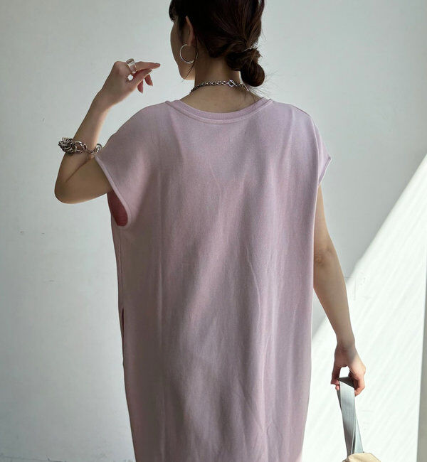  「【SAKURA 企画】【一部WEB限定カラー】深Vスウェットワンピース」|ワンピース|