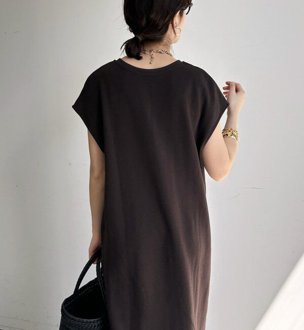  「【SAKURA 企画】【一部WEB限定カラー】深Vスウェットワンピース」|ワンピース|