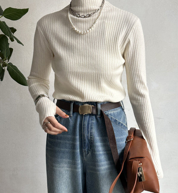  「【WEB限定】ケープアンサンブルニットトップス」|ニット・セーター|