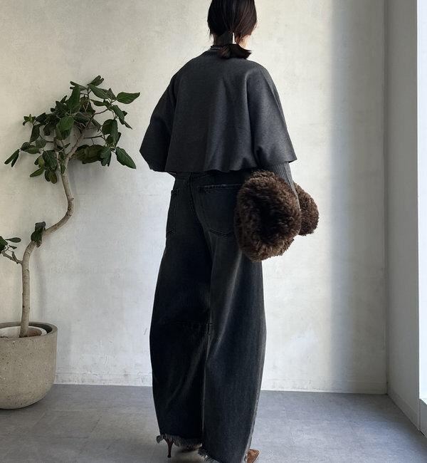  「【WEB限定】ケープアンサンブルニットトップス」|ニット・セーター|