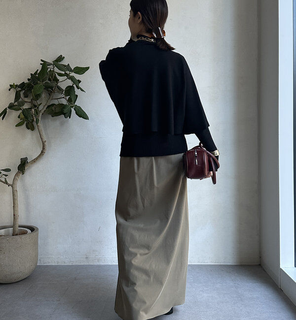  「【WEB限定】ケープアンサンブルニットトップス」|ニット・セーター|