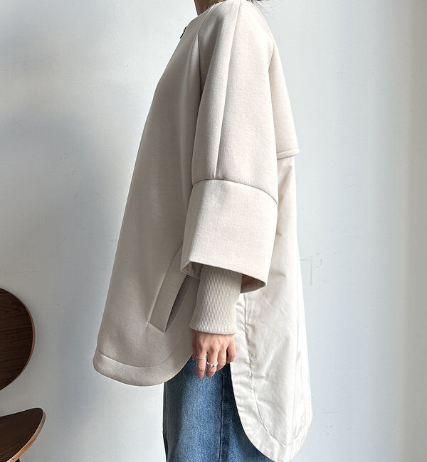  「【WEB限定】ダンボールニット切替ダウンコート」|その他|