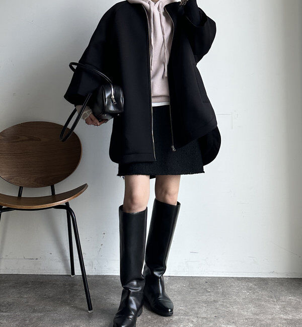  「【WEB限定】ダンボールニット切替ダウンコート」|その他|