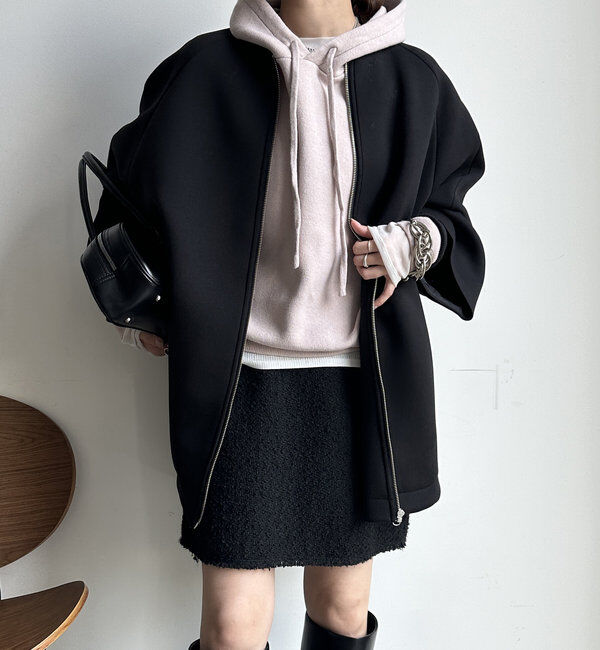  「【WEB限定】ダンボールニット切替ダウンコート」|その他|