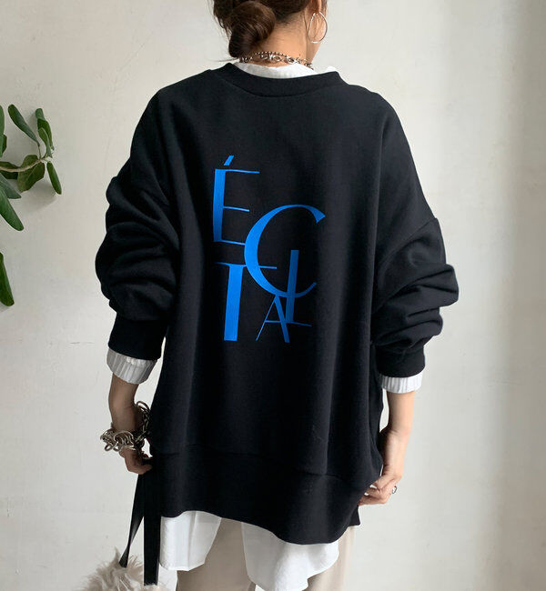  「ECLAT2WAYプルオーバー」|Tシャツ・カットソー|ブラック