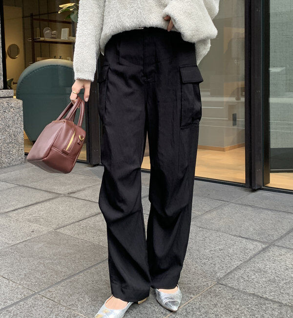  「【WEB限定】カーゴパンツ」|チノ|ブラック