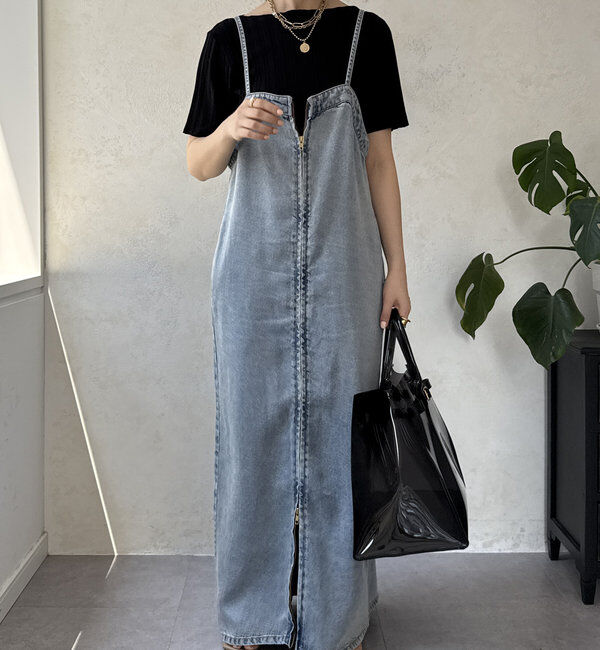  「【WEB限定】ワイドリブハーフスリーブニット」|ニット・セーター|