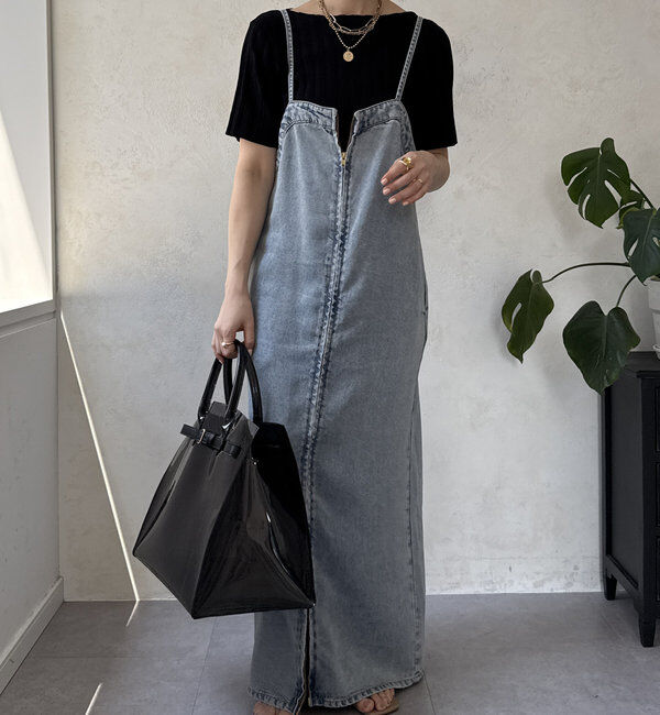  「【WEB限定】ワイドリブハーフスリーブニット」|ニット・セーター|