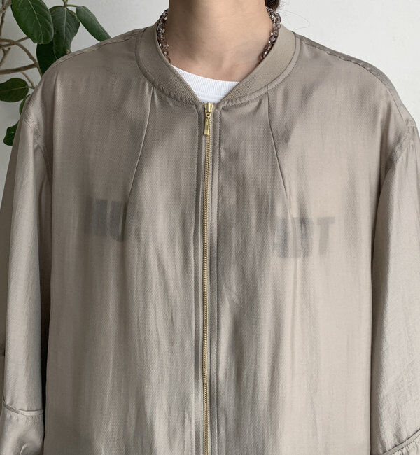  「シアー裾ドロストブルゾン」|ブルゾン・スタジャン|