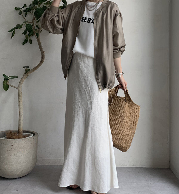  「シアー裾ドロストブルゾン」|ブルゾン・スタジャン|