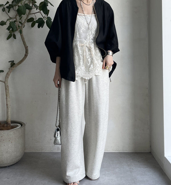  「シアー裾ドロストブルゾン」|ブルゾン・スタジャン|