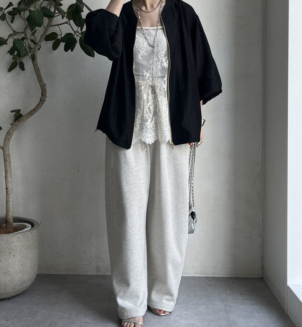  「シアー裾ドロストブルゾン」|ブルゾン・スタジャン|