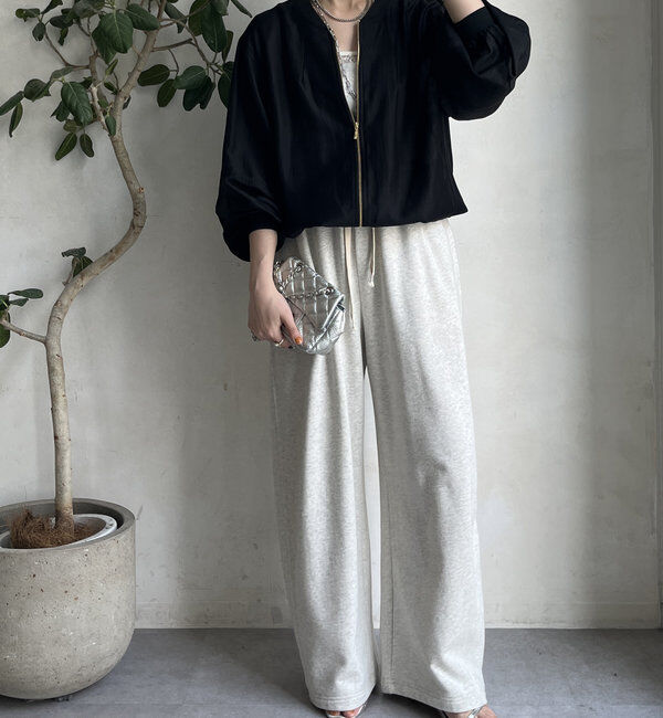  「シアー裾ドロストブルゾン」|ブルゾン・スタジャン|