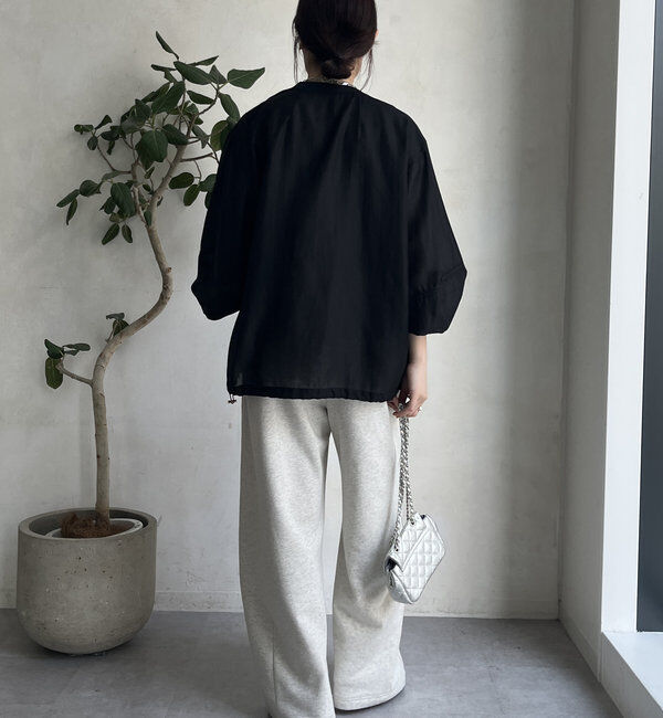  「シアー裾ドロストブルゾン」|ブルゾン・スタジャン|