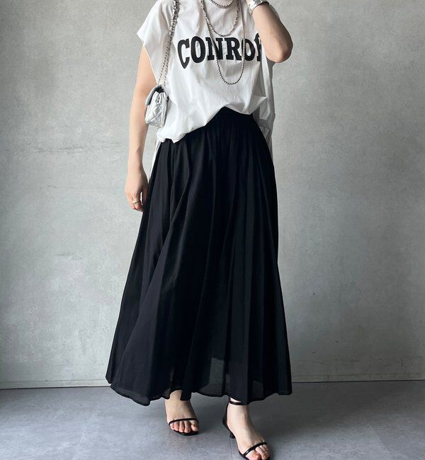  「【WEB限定】コットンフレアスカート」|スカート|