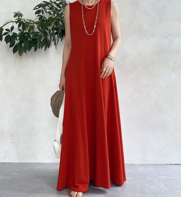  「チュール切替マーメイドフレアワンピース」|ワンピース|