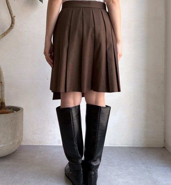  「ミドル丈プリーツスカート」|スカート|