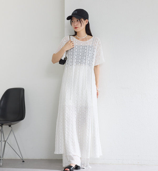  「【セットアップ対応】レースワイドパンツ」|その他|