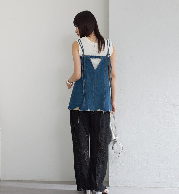  「【セットアップ対応】レースワイドパンツ」|その他|