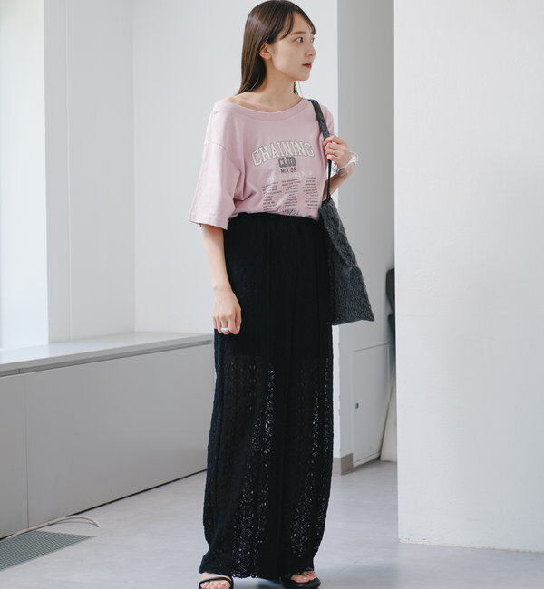  「【セットアップ対応】レースワイドパンツ」|その他|