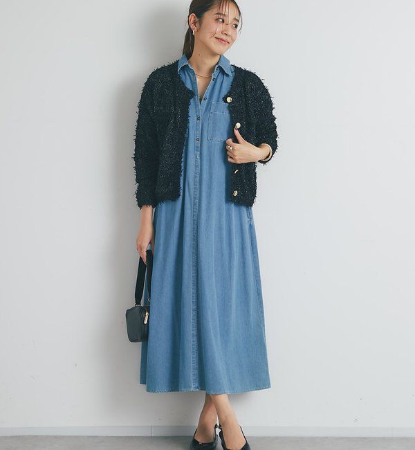  「《着るだけで大人カジュアル》デニムシャツワンピース」|その他|