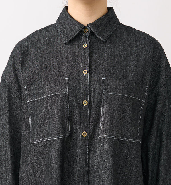  「《着るだけで大人カジュアル》デニムシャツワンピース」|その他|