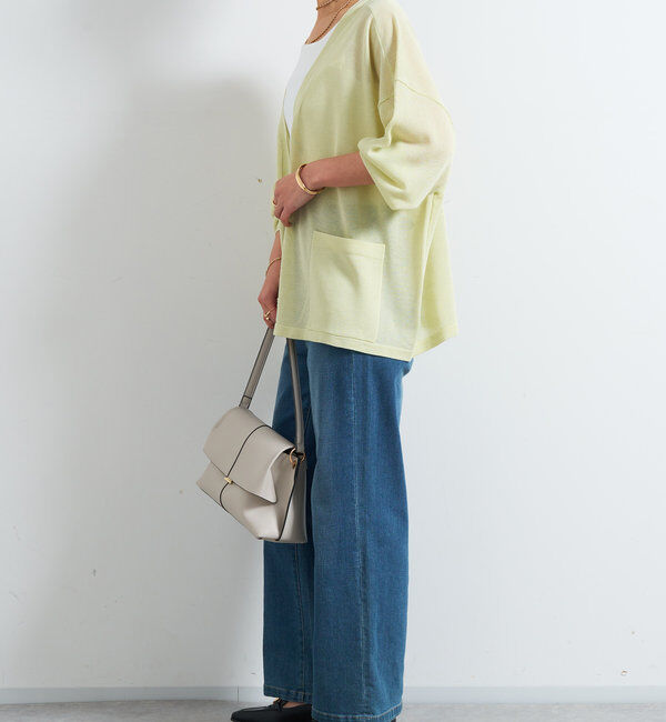  「《UVカット・接触冷感》多機能アウトポケットカーディガン」|ニット・セーター|