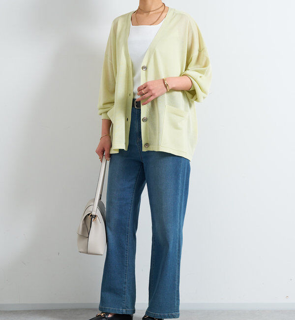  「《UVカット・接触冷感》多機能アウトポケットカーディガン」|ニット・セーター|