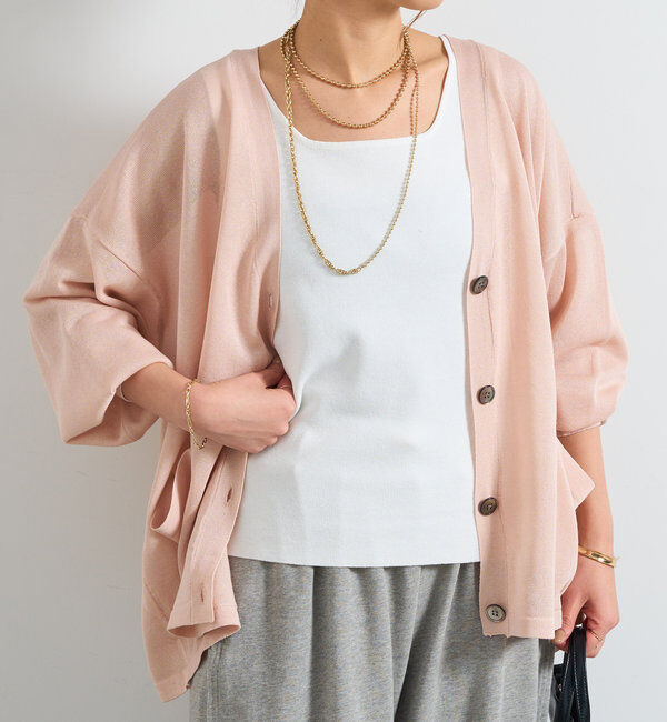  「《UVカット・接触冷感》多機能アウトポケットカーディガン」|ニット・セーター|